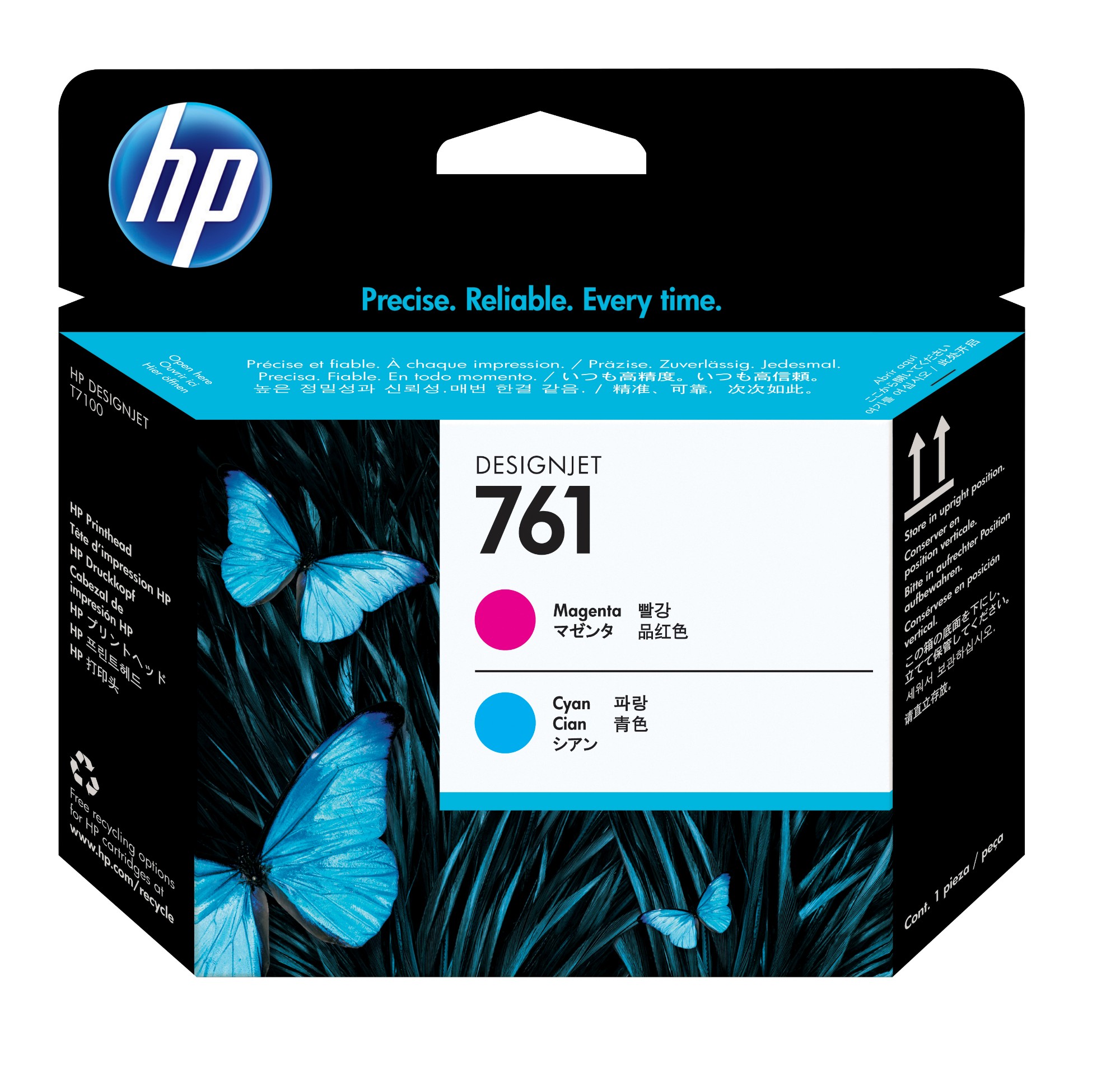 HP CH646A/761 Printhead cyan / magenta for HP DesignJet T 7100/7200