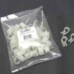 C2G 0.5in Nylon 50pk cable clamp White 50 pc(s)