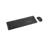 Kensington KM270 EQ Rechargeable Wireless Kbd mouse toetsenbord Inclusief muis Kantoor RF-draadloos + Bluetooth AZERTY Belgisch Zwart