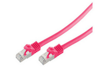 EU Product - RJ45 Patchkabel S/FTP, Cat7 LSZH 15m magenta thumbnail