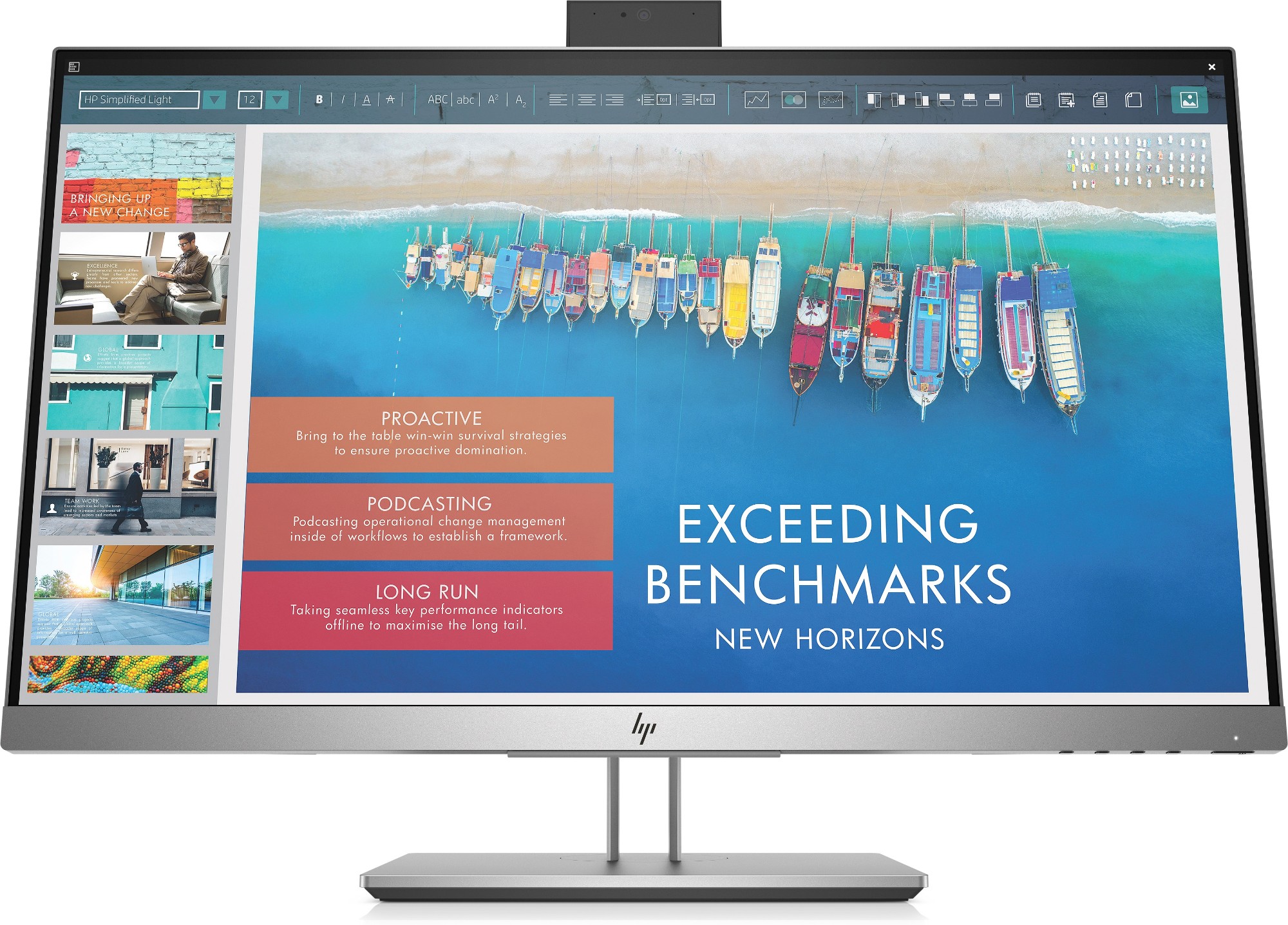 HP EliteDisplay E243d 60.5 cm (23.8") 1920 x 1080 pixels Full HD LED Silver