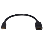 QVS 10" HDMI HDMI cable 10" (0.254 m) HDMI Type A (Standard) HDMI Type C (Mini) Black