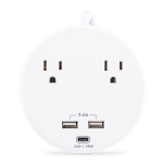 CyberPower P205UC surge protector White 2 AC outlet(s) 125 V 70.9" (1.8 m)