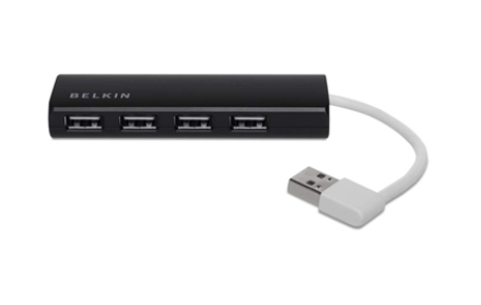 Image of Belkin F4U042BT interface hub 480 Mbit/s Black