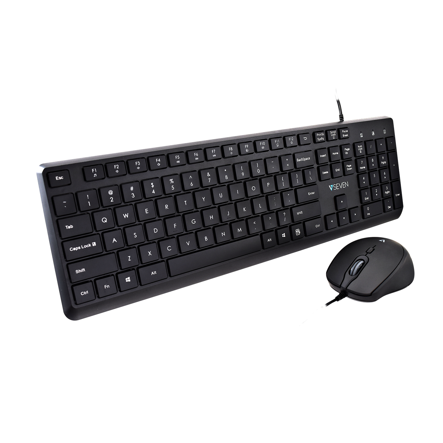 Photos - Keyboard V7 CKU350US USB  and Mouse Combo - US Layout 