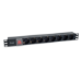 Equip 333286 energiedistributie 8 AC-uitgang(en) 1U Zwart