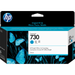 HP P2V62A/730 Ink cartridge cyan 130ml for HP DesignJet T 1600/1700/940