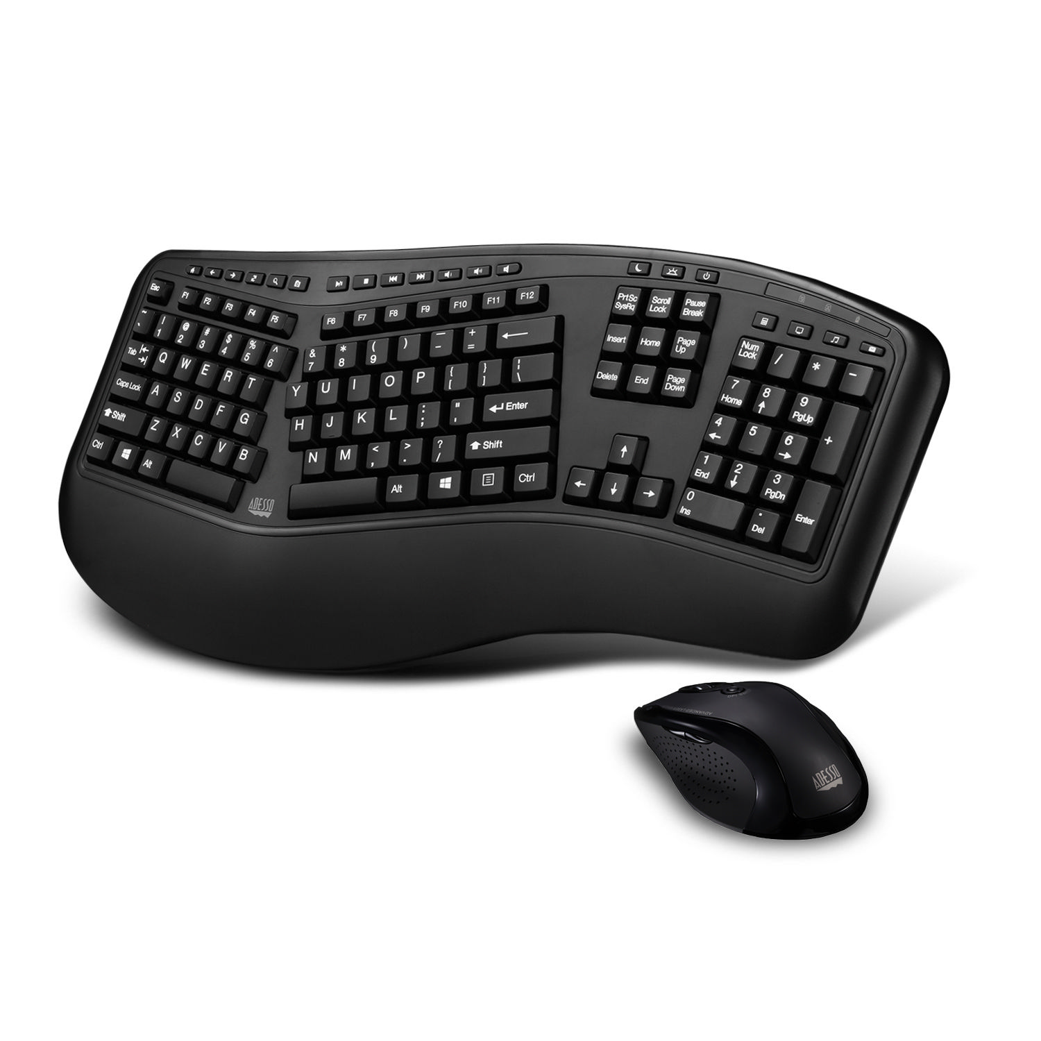 Image of Adesso WIRELESS ERGO KEYBOARD AND