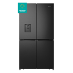 Hisense RQ758N4SWFE side-by-side refrigerator Freestanding 609 L E Black