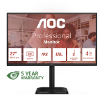 AOC E4 Q27E4U computer monitor 68.6 cm (27") 2560 x 1440 pixels Quad HD LED Black