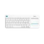 Logitech Wireless Touch K400 Plus keyboard RF Wireless AZERTY Belgian White