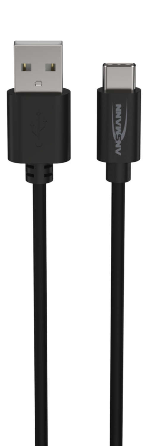 Image of Ansmann 1700-0130 USB cable 1 m USB A USB C Black