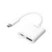 LogiLink 0.14m, 2xUSB-C/HDMI USB graphics adapter 3840 x 2160 pixels White