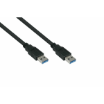 Kabelmeister UK30P-AA-005S USB-kabel USB 3.2 Gen 1 (3.1 Gen 1) 0,5 m USB A Zwart
