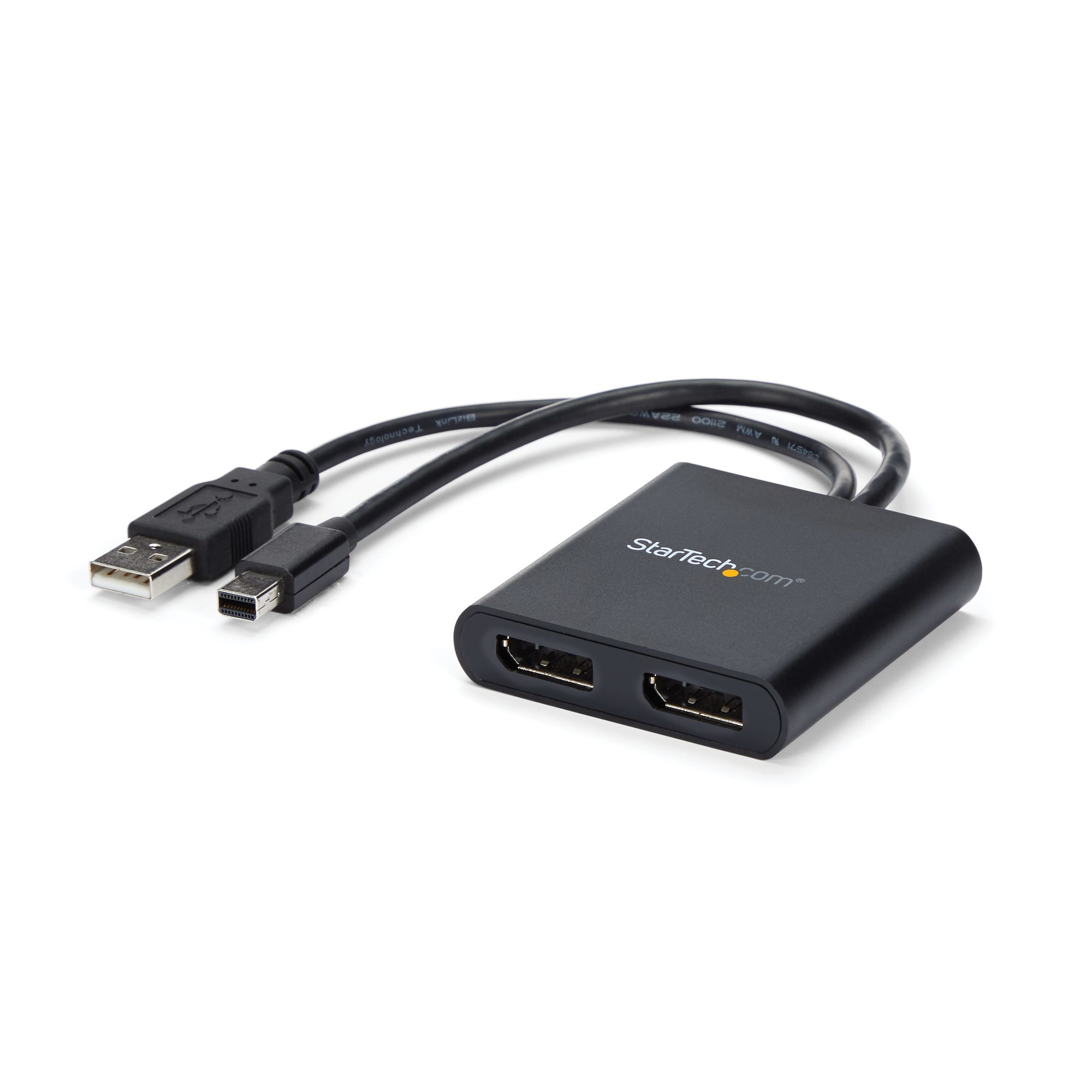 Image of StarTech.com 2-Port Multi Monitor Adapter - Mini DisplayPort to 2x...