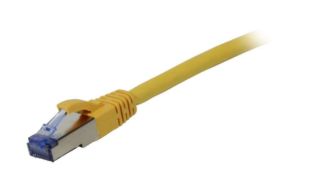 EU Product - Patchkabel RJ45 Cat6a 500Mhz gelb S-STP S/FTP AWG27 LSZH - Cable - Network thumbnail