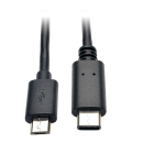 Tripp Lite U040-006-MICRO USB cable USB 2.0 72" (1.83 m) Micro-USB B USB C Black