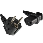 Microconnect PE010518L power cable Black 1.8 m CEE7/7 C13 coupler