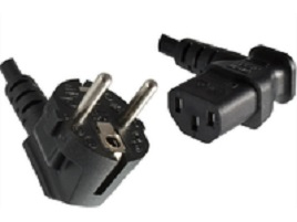 Image of Microconnect CEE7/7 - C13, 1.8 m Black CEE7/7 C13 coupler