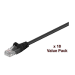 Microconnect V-UTP510SVP networking cable Black 10 m Cat5e U/UTP (UTP)