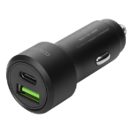 Deltaco USBC-CAR122 mobile device charger Black Auto