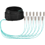 EFB Elektronik O8341S30OM3 InfiniBand en Glasvezelkabel 30 m 12x SC U-DQ(ZN) BH Beige, Zwart, Blauw