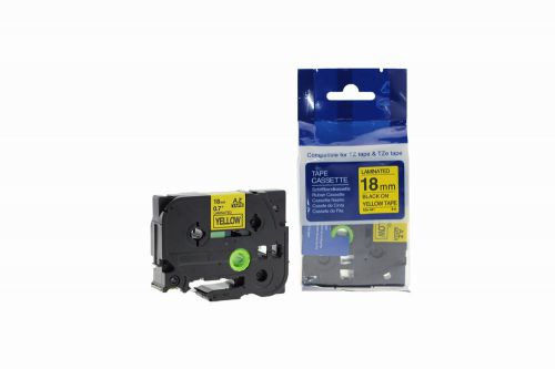 CTS Compatible Brother P Touch TZe-641 Black on Yellow also for TZ-641 Label Cassette