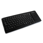 Accuratus KYB500-K82D; high quality small footprint USB keyboard with an integrated trackball mouse- in black.