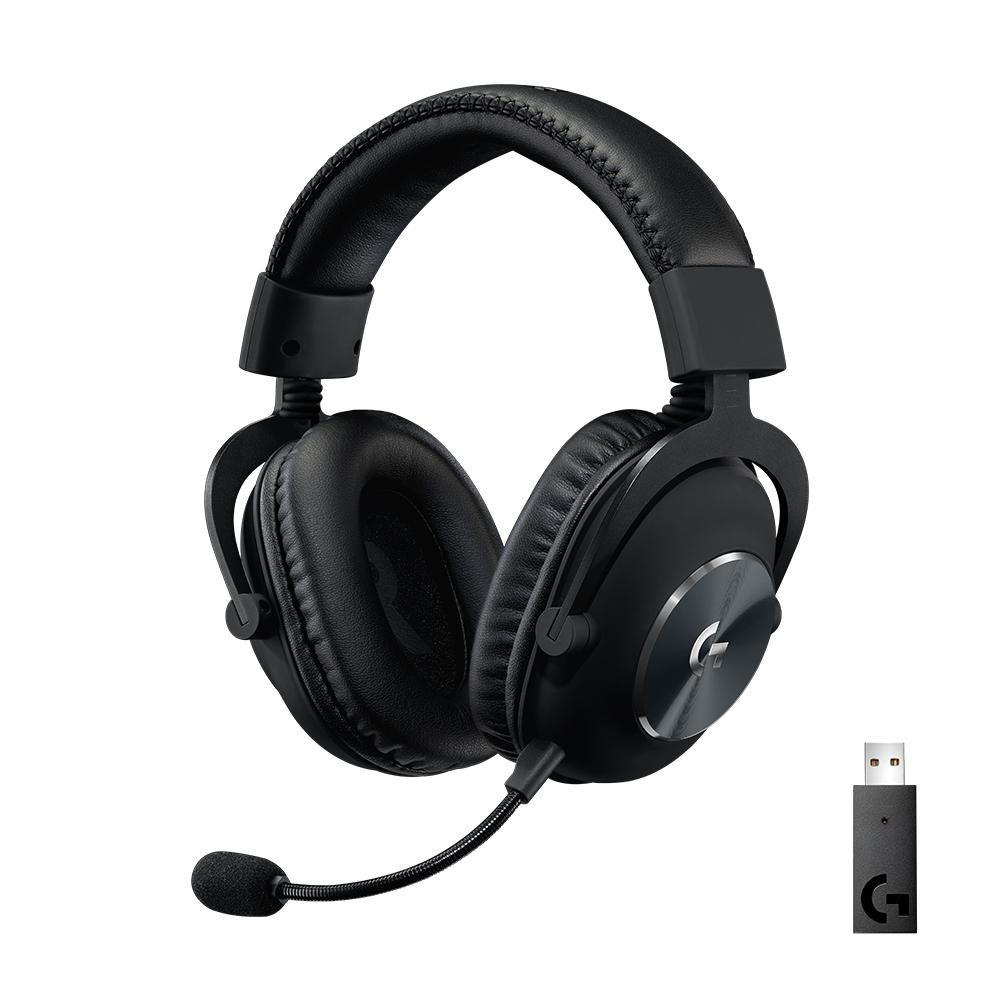 Logitech G Pro X - Headset - full size - LIGHTSPEED - wireless - noise isolating