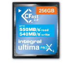 Integral 256GB CFAST CARD 2.0 SATA UP TO R-550 W-540 MB/S IDEAL FOR 4K VIDEO AND PROFFESIONAL DSLR CAMERAS