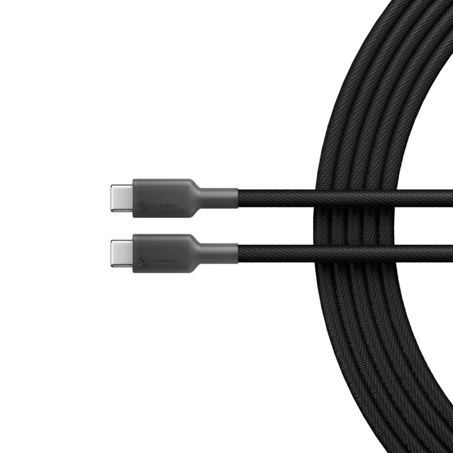 Image of ALOGIC Elements Pro USB 2.0 USB-C to USB-C Cable 1m Black – 5A/...