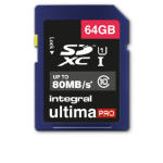 Integral 64GB SDXC CL10 80 MB/S