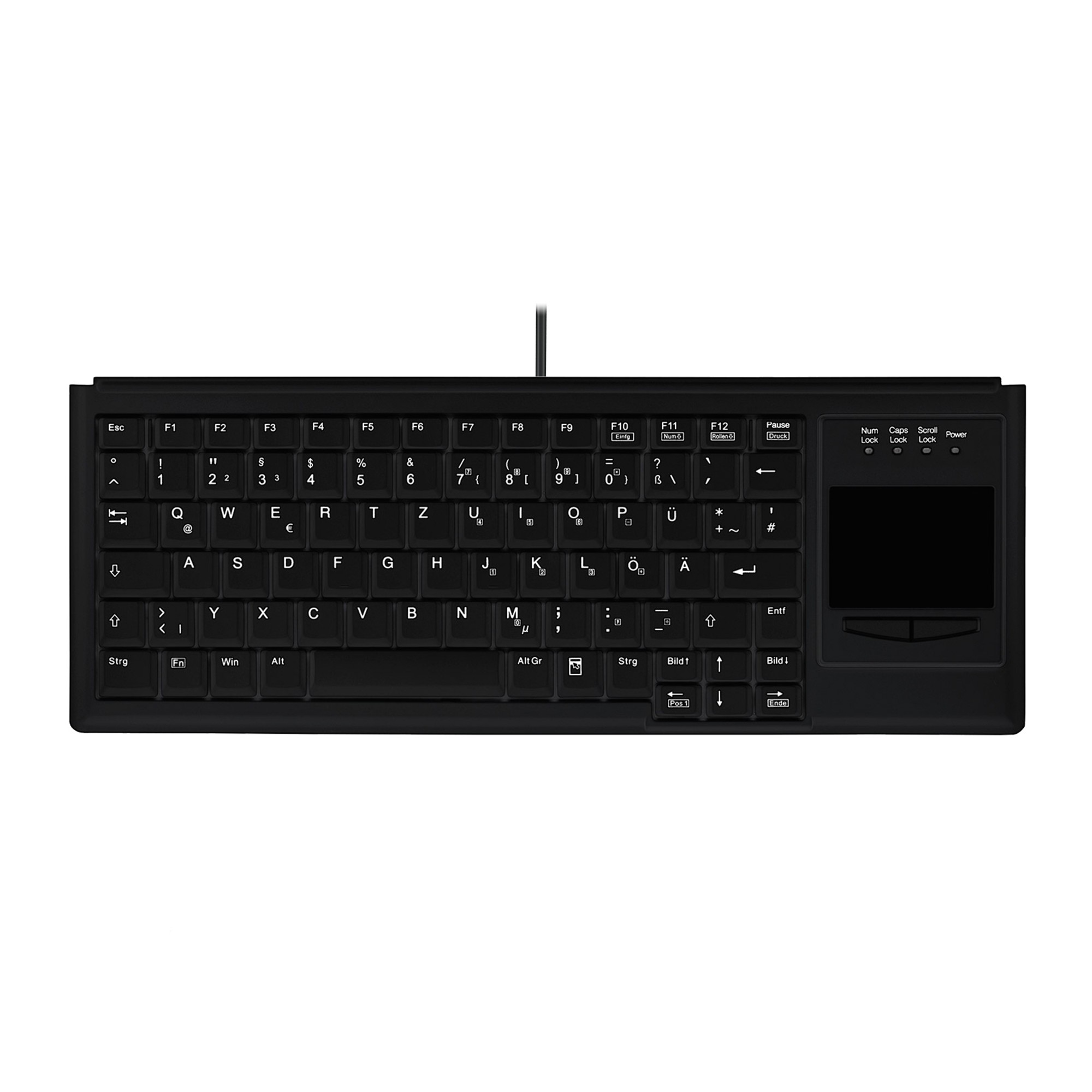 Contour Design Active Key Contour Industrial Keyboard IP68 Touchpad Mini Wireless Black DE 4400
