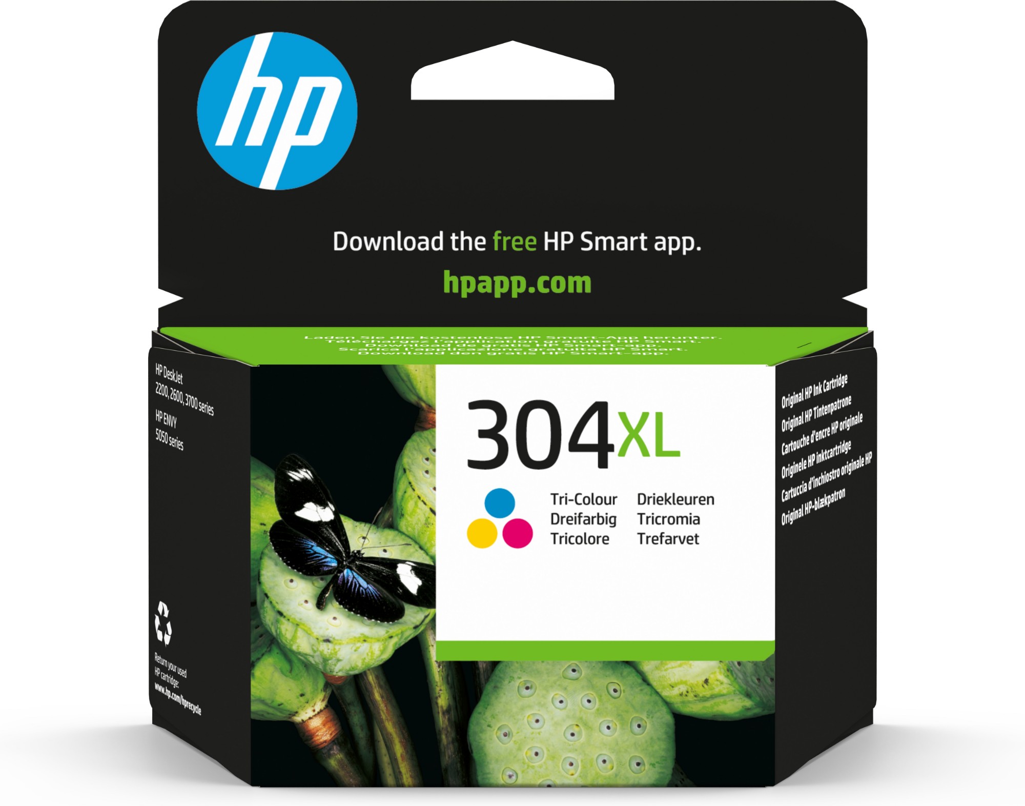 HP N9K07AE/304XL Printhead cartridge color high-capacity, 300 pages/5% 7ml for HP DeskJet 2620/3720