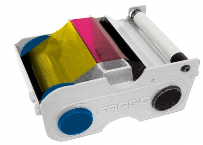 HID Identity 045000 printer ribbon 250 pages Cyan, Magenta, Yellow