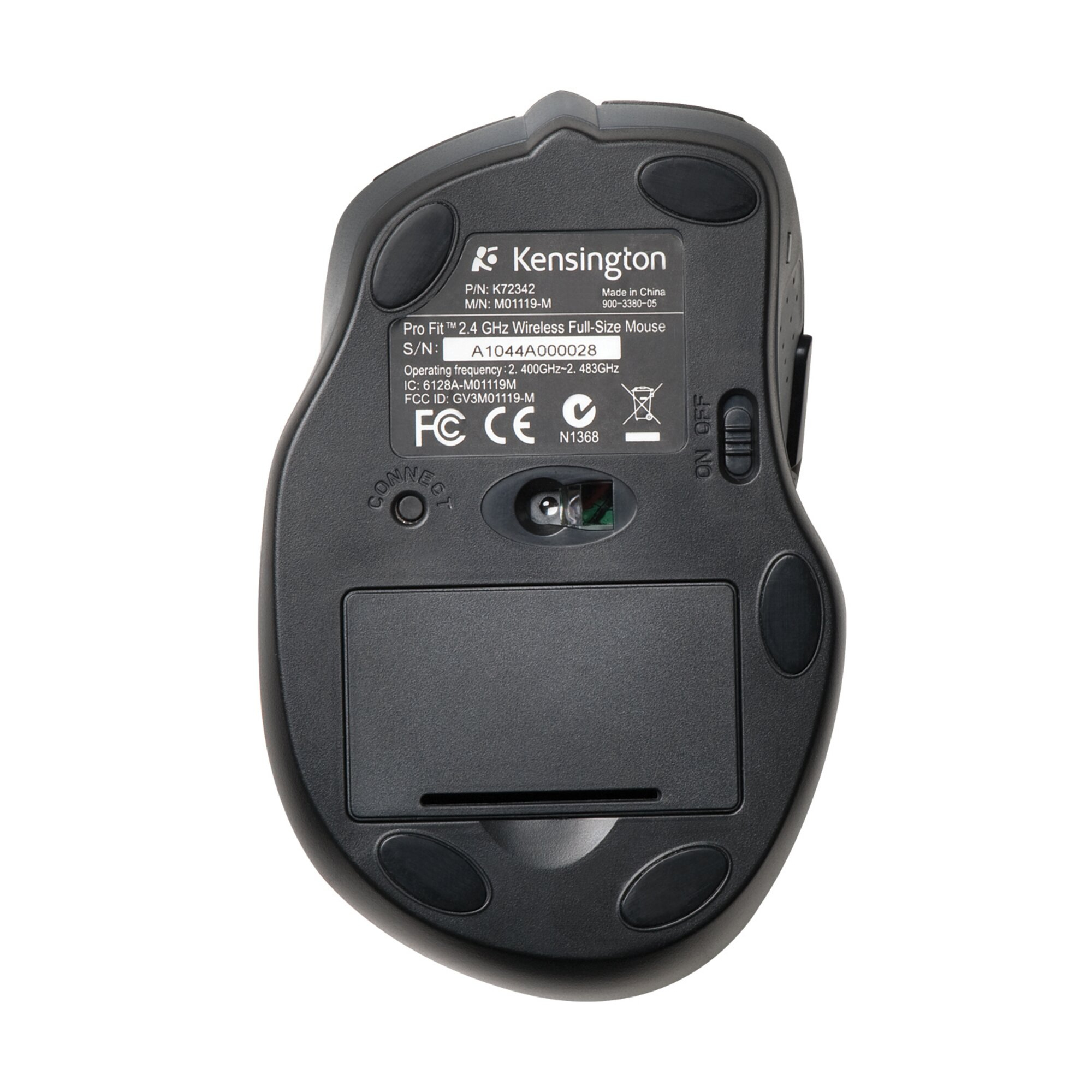 Kensington Pro Fit Wireless Full Size Mouse Black K72370EU