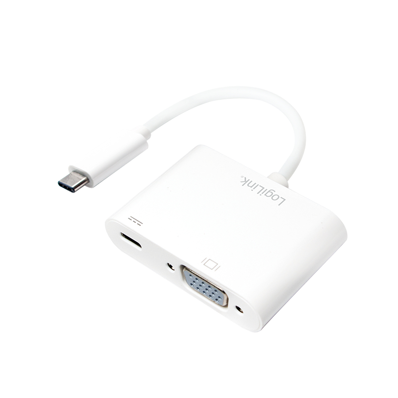 Image of LogiLink 0.14m, 2xUSB-C/VGA USB graphics adapter 1920 x 1200...