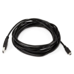 Monoprice 3898 USB cable USB 2.0 181.1" (4.6 m) USB A Mini-USB B Black