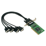 Moxa CP-104UL-DB9M interfacekaart/-adapter