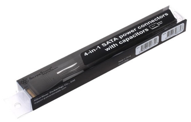 Photos - Cable (video, audio, USB) SilverStone CP06 SATA cable Black SST-CP06 