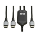 Tripp Lite U420P-2X6-100W USB cable 70.9" (1.8 m) USB 2.0 USB C 2 x USB C Black, Gray