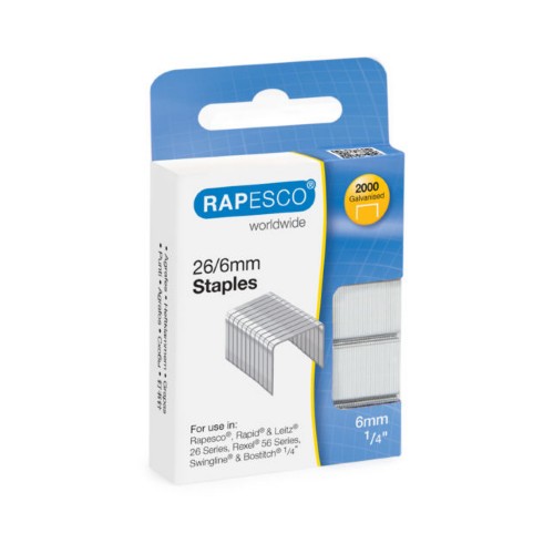 Rapesco S2662MA3 staples Staples pack 2000 staples
