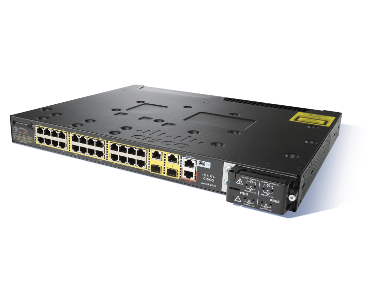 Cisco IE-3010-24TC, Refurbished L2/L3 Fast Ethernet (10/100) 1U Black