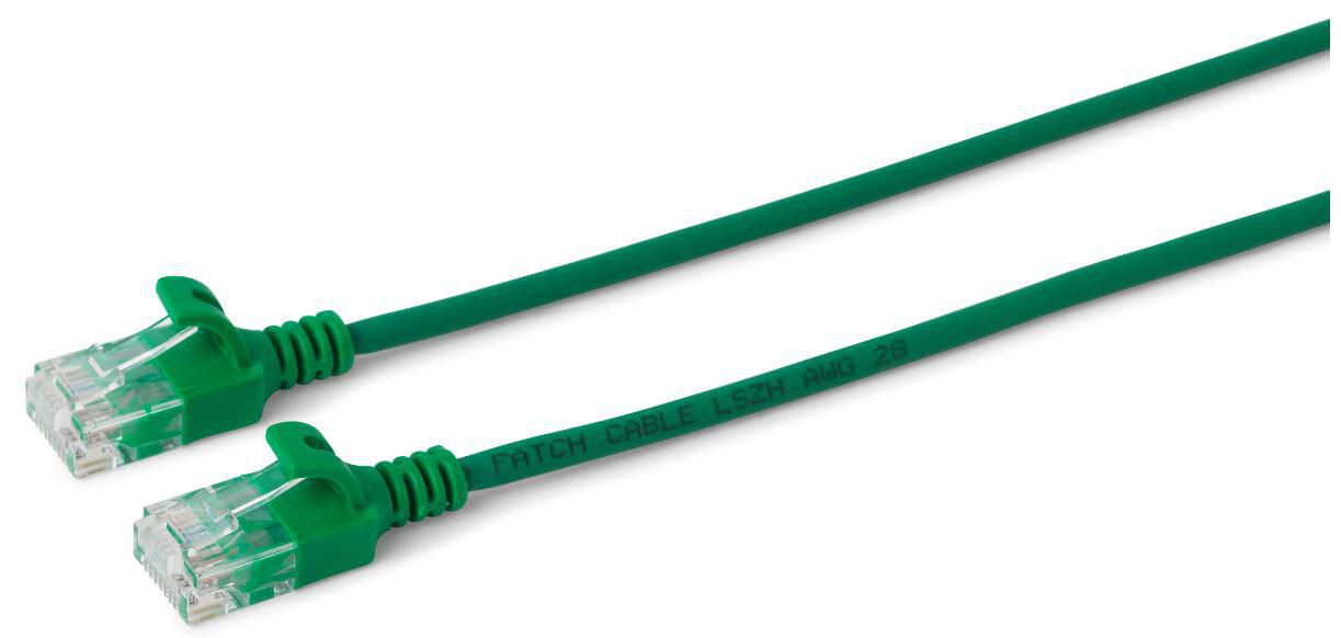 Microconnect V-UTP60015G-SLIM networking cable Green 0.15 m Cat6...