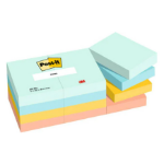 Post-It 653-12-BEA note paper Rectangle Blue, Orange, Yellow 100 sheets Self-adhesive