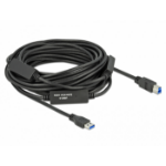 DeLOCK 85381 USB cable USB 3.2 Gen 1 (3.1 Gen 1) 15 m USB A USB B Black