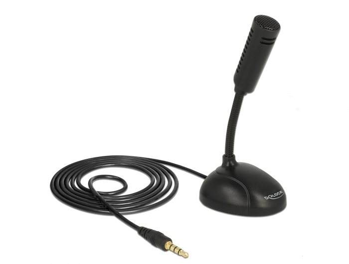 Image of DeLOCK 65872 microphone Black Mobile phone/smartphone microphone