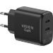 Vision TC-PUSBCEU/65 mobile device charger Universal Black AC Fast charging Indoor