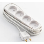 Microconnect GRUELU4H015 power extension 1.5 m 4 AC outlet(s) Indoor White