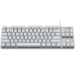 Logitech K835 teclado USB Nórdico Plata, Blanco